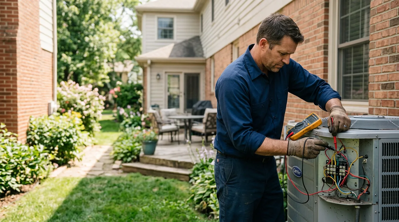 HVAC technician working near North Star, OH